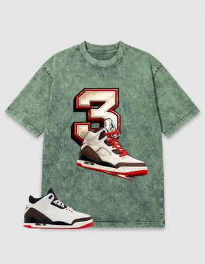 Cream World’s Best Dad 3s Zadago Washed T-shirt 3s Sneaker Graphic