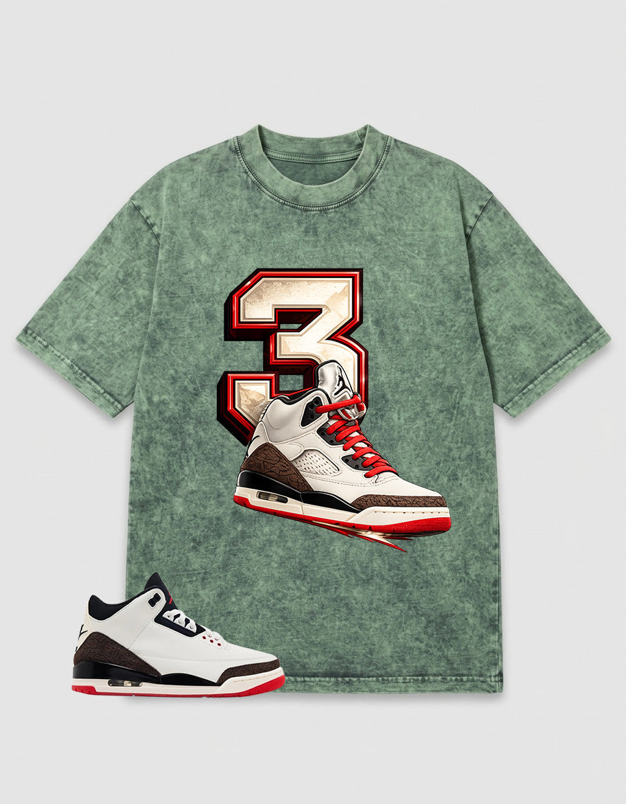 Cream World’s Best Dad 3s Zadago Washed T-shirt 3s Sneaker Graphic
