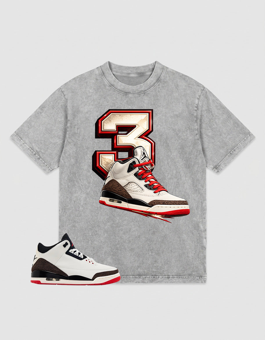 Cream World’s Best Dad 3s Zadago Washed T-shirt 3s Sneaker Graphic
