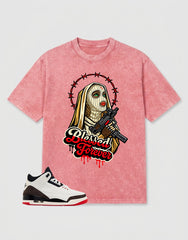 Cream World’s Best Dad 3s Zadago Washed T-shirt Blessed Forever Graphic