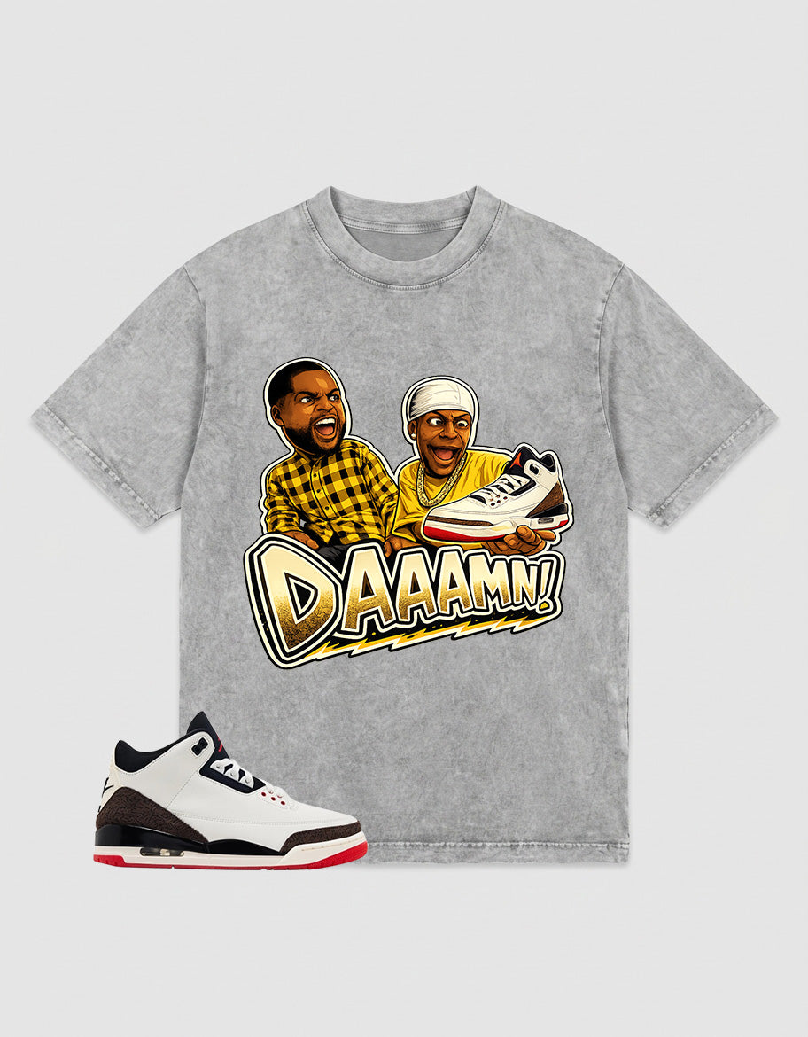 Cream World’s Best Dad 3s Zadago Washed T-shirt Daaamn Sneaker Graphic