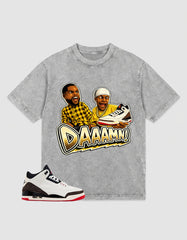 Cream World’s Best Dad 3s Zadago Washed T-shirt Daaamn Sneaker Graphic