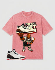 Cream World’s Best Dad 3s Zadago Washed T-shirt Did You Get Em Graphic
