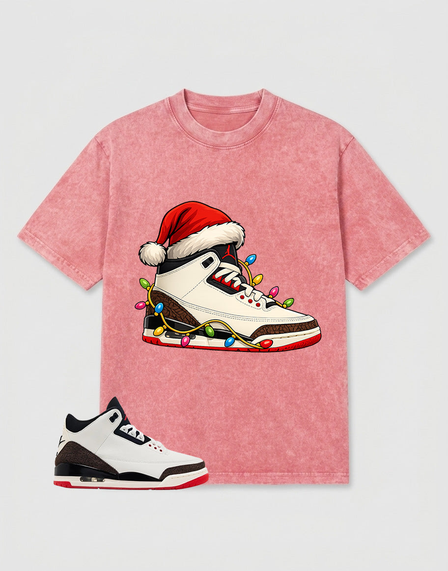 Cream World’s Best Dad 3s Zadago Washed T-shirt Kickmas Graphic