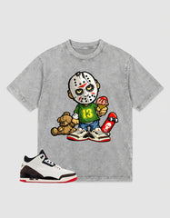 Cream World’s Best Dad 3s Zadago Washed T-shirt Little Jason Graphic
