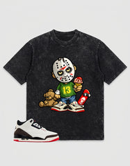 Cream World’s Best Dad 3s Zadago Washed T-shirt Little Jason Graphic