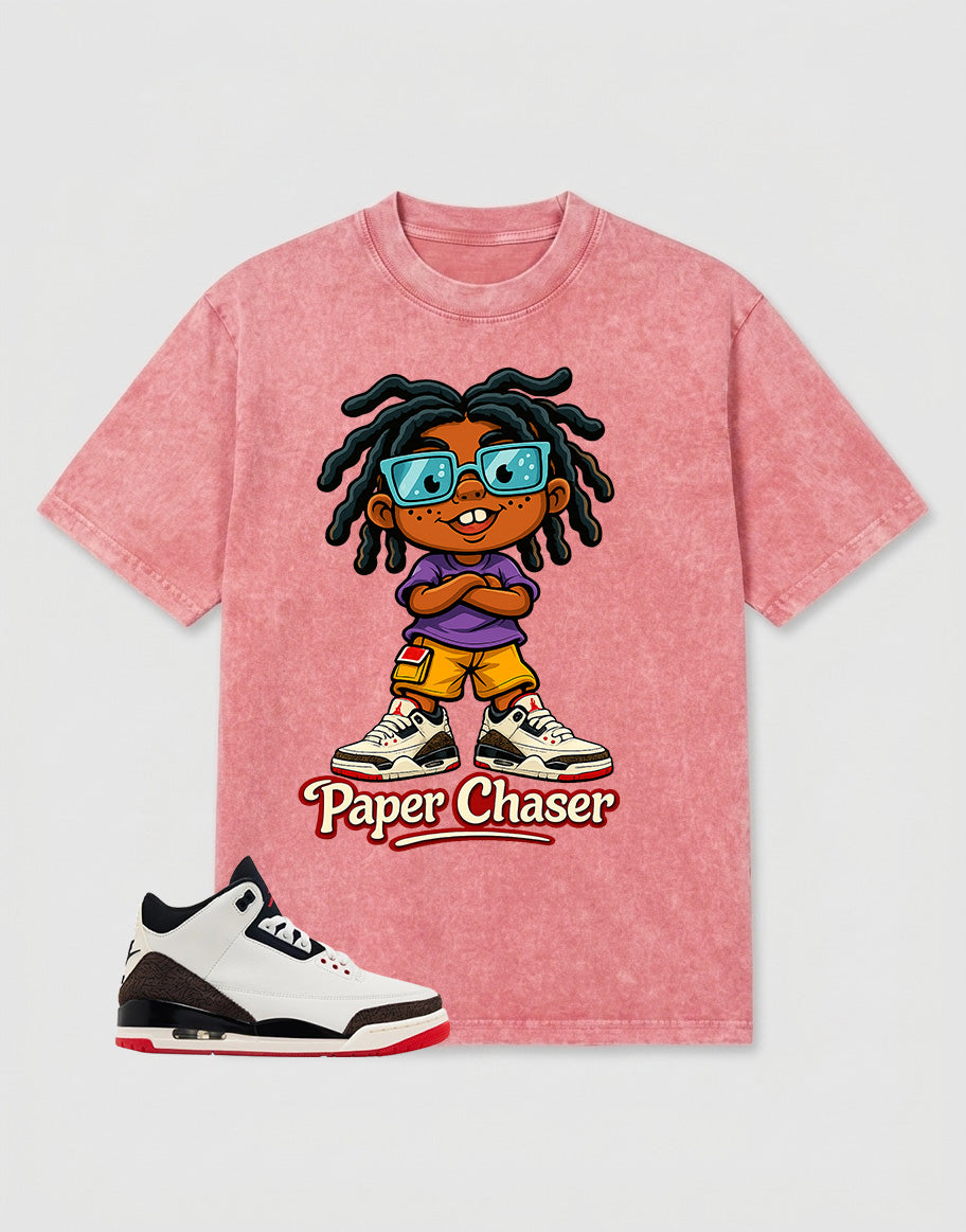 Cream World’s Best Dad 3s Zadago Washed T-shirt Paper Chaser Graphic
