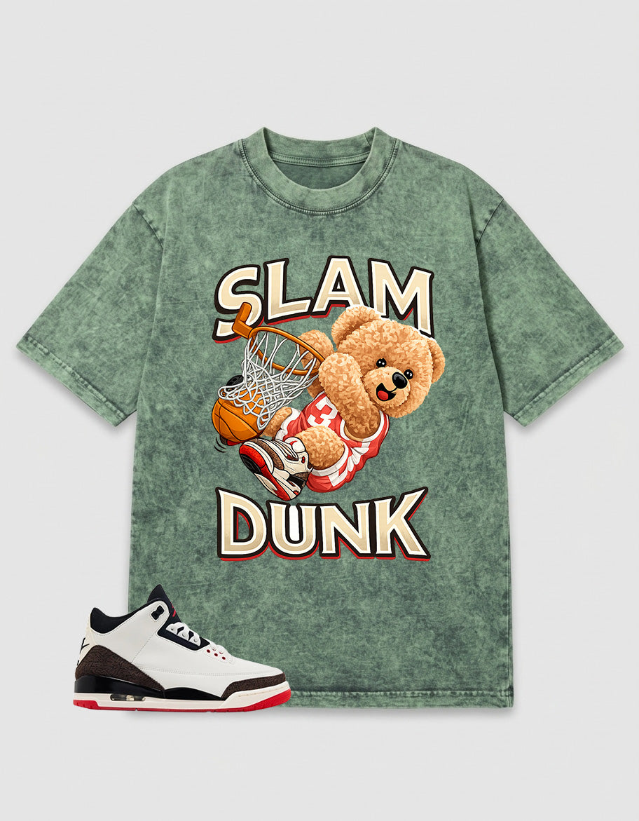 Cream World’s Best Dad 3s Zadago Washed T-shirt Slam Dunk Graphic