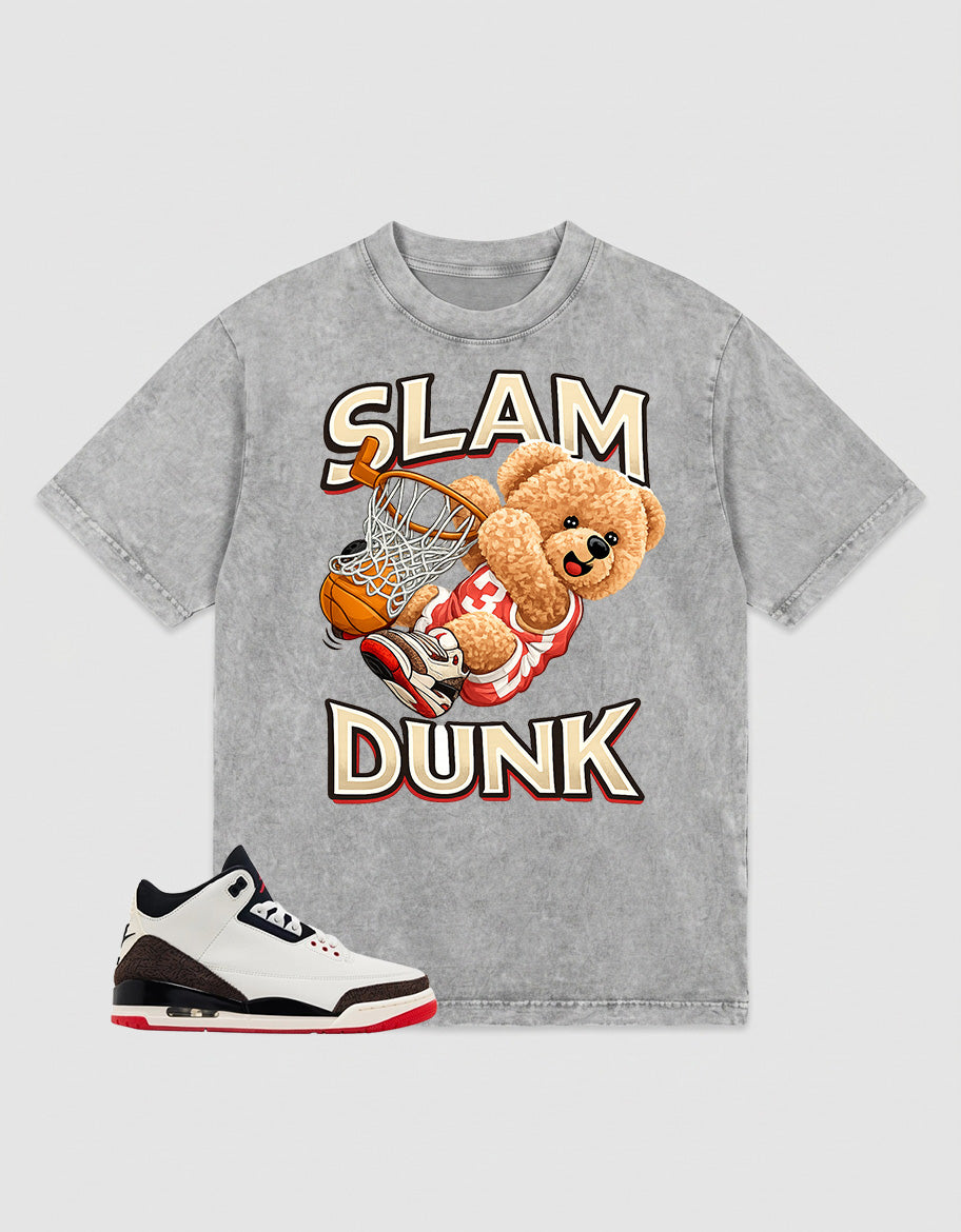 Cream World’s Best Dad 3s Zadago Washed T-shirt Slam Dunk Graphic