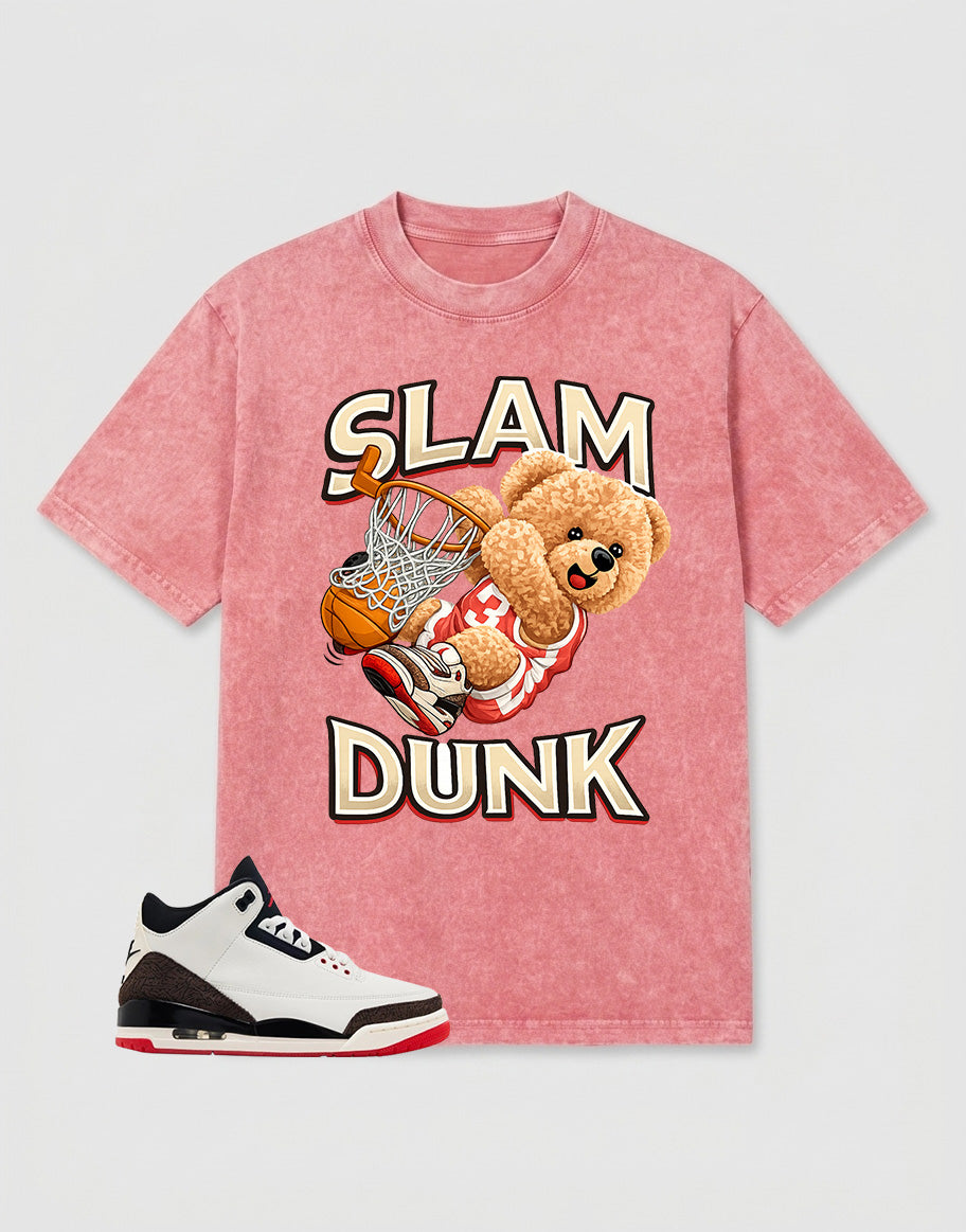 Cream World’s Best Dad 3s Zadago Washed T-shirt Slam Dunk Graphic