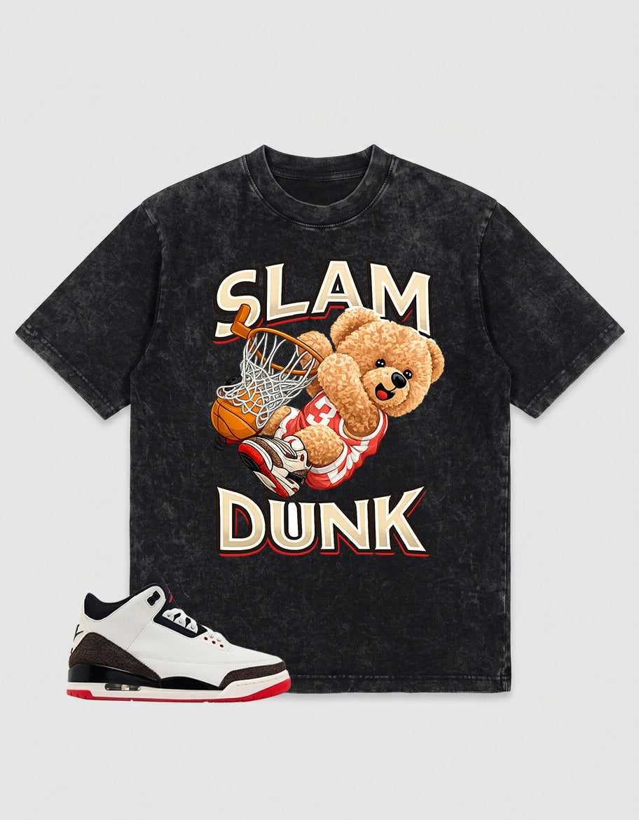 Cream World’s Best Dad 3s Zadago Washed T-shirt Slam Dunk Graphic