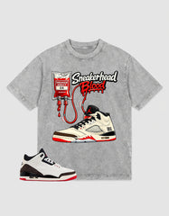 Cream World’s Best Dad 3s Zadago Washed T-shirt Sneakerhead Blood Graphic