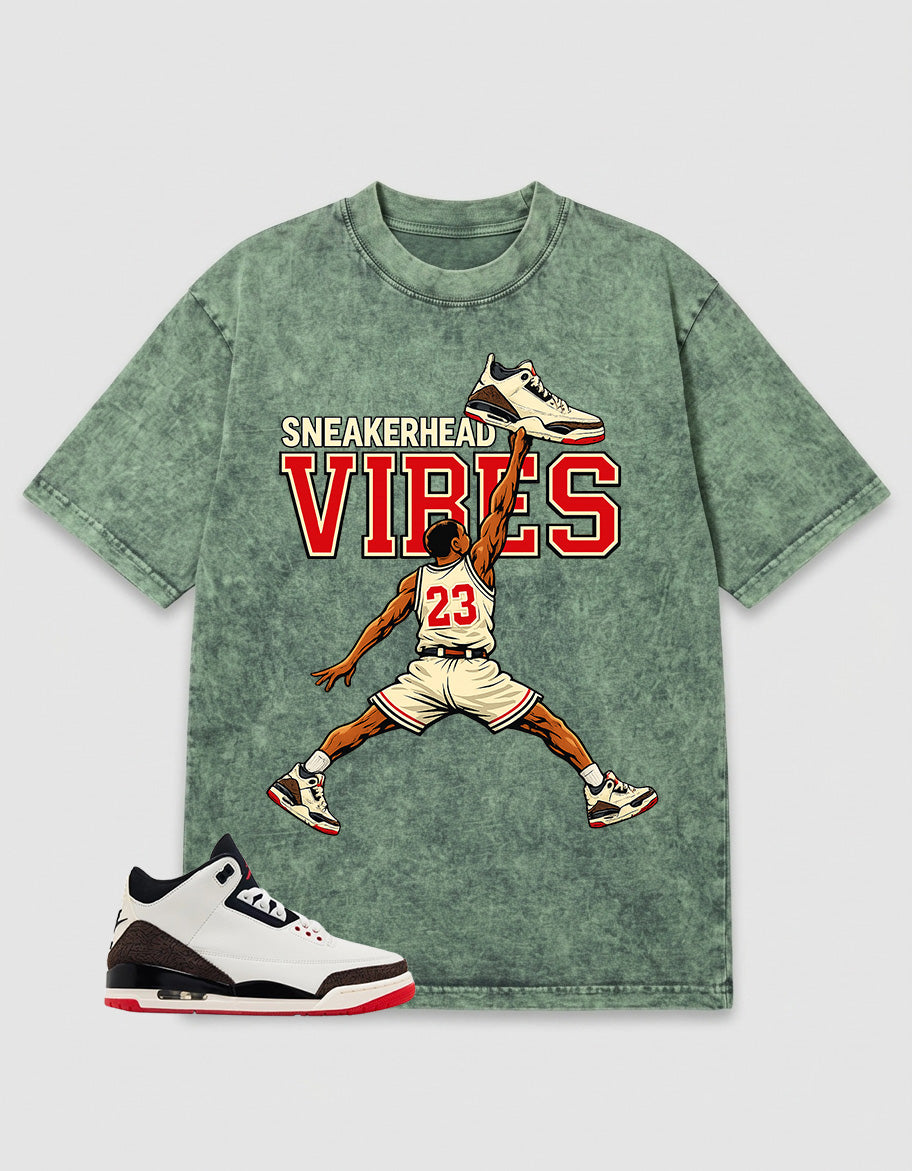 Cream World’s Best Dad 3s Zadago Washed T-shirt Sneakerhead Vibes Graphic