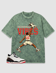 Cream World’s Best Dad 3s Zadago Washed T-shirt Sneakerhead Vibes Graphic