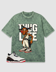 Cream World’s Best Dad 3s Zadago Washed T-shirt Thug Life Graphic