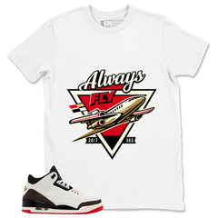 Cream World’s Best Dad 3s Zadago Shirt Always Fly Graphic