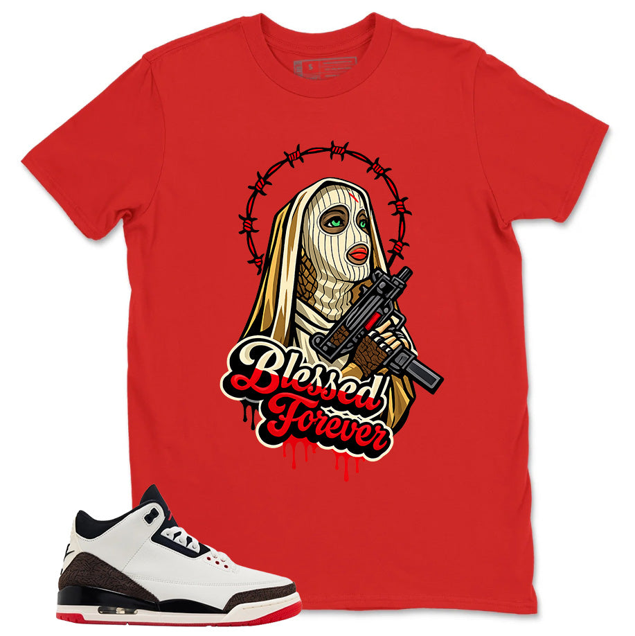Cream World’s Best Dad 3s Zadago Shirt Blessed Forever Graphic