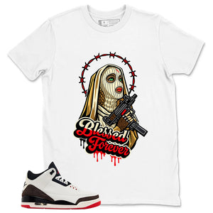Cream World’s Best Dad 3s Zadago Shirt Blessed Forever Graphic