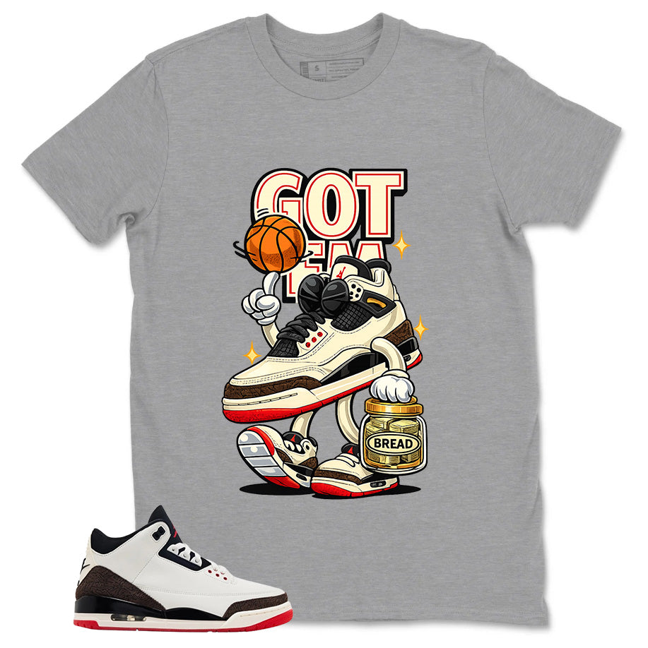 Cream World’s Best Dad 3s Zadago Shirt Got 'Em Bread Graphic
