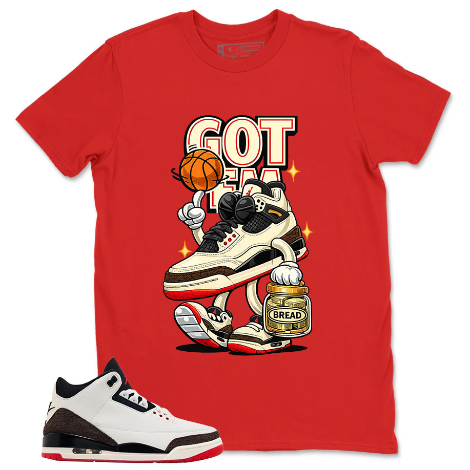 Cream World’s Best Dad 3s Zadago Shirt Got 'Em Bread Graphic