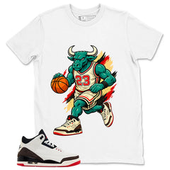 Cream World’s Best Dad 3s Zadago Shirt Raging Bull Graphic