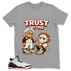 Cream World’s Best Dad 3s Zadago Shirt Trust No One Graphic