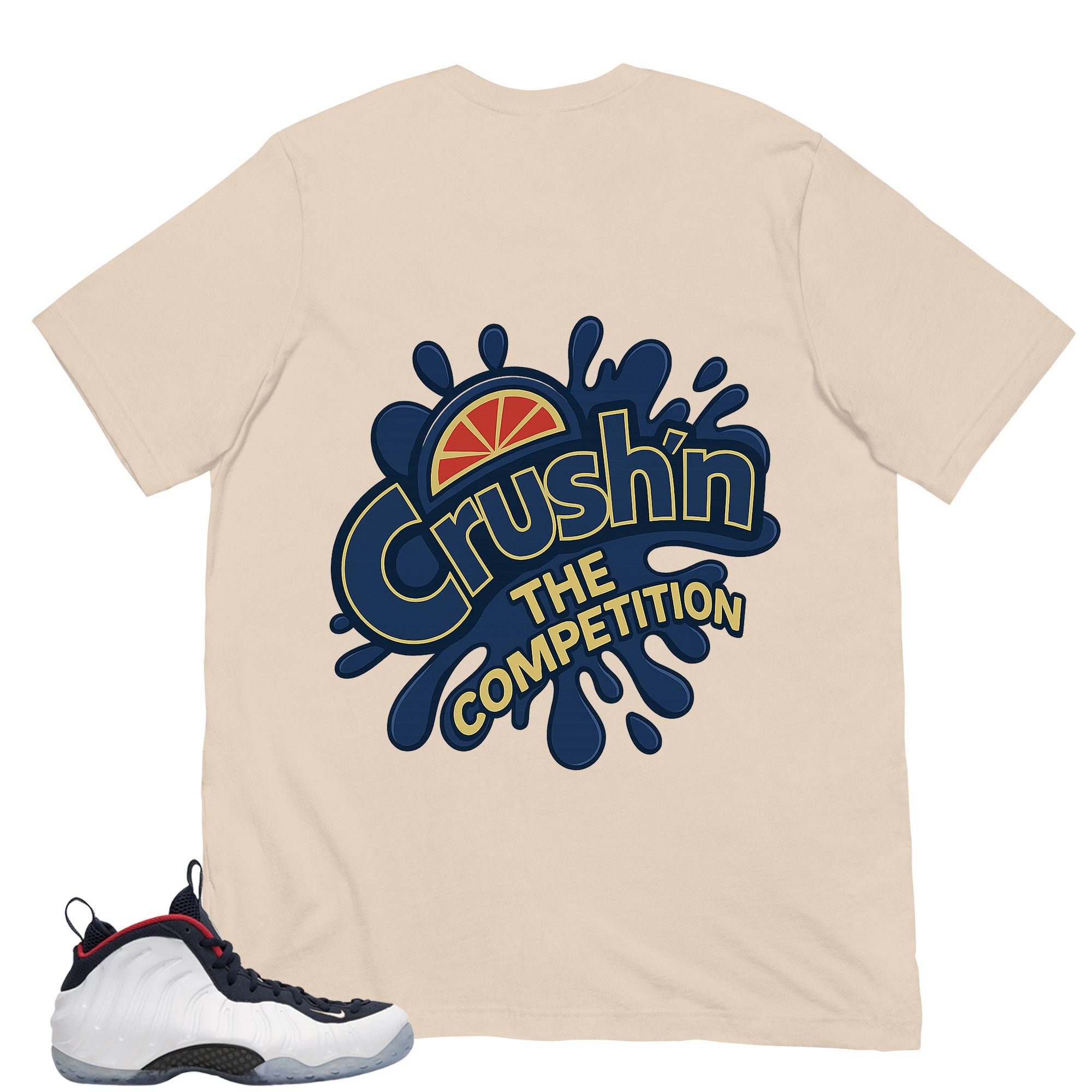 Crush'n The Competition Shirt - Match Air Foamposite One PRM Olympic