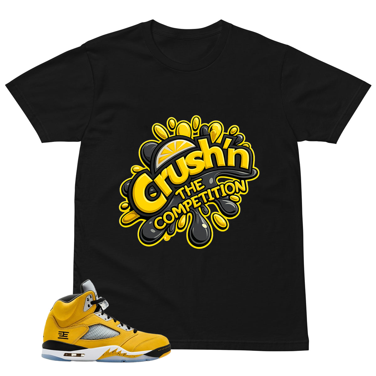 Graphic Tee to Matching T23 Tokyo 5s Crush'n The Competition Shirt