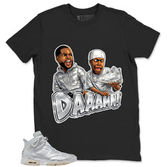 Daaamn Shirt - Match Air Jordan 6 x Paris Saint-Germain Metallic Silver