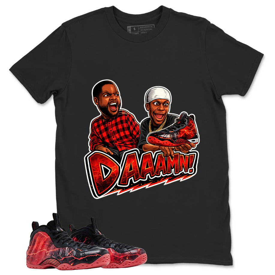 Daaamn Sneaker Meme Graphic Tee, Shirt to Match Air Foamposite Stranger Things, Air Foamposite Unisex Blue Shirt