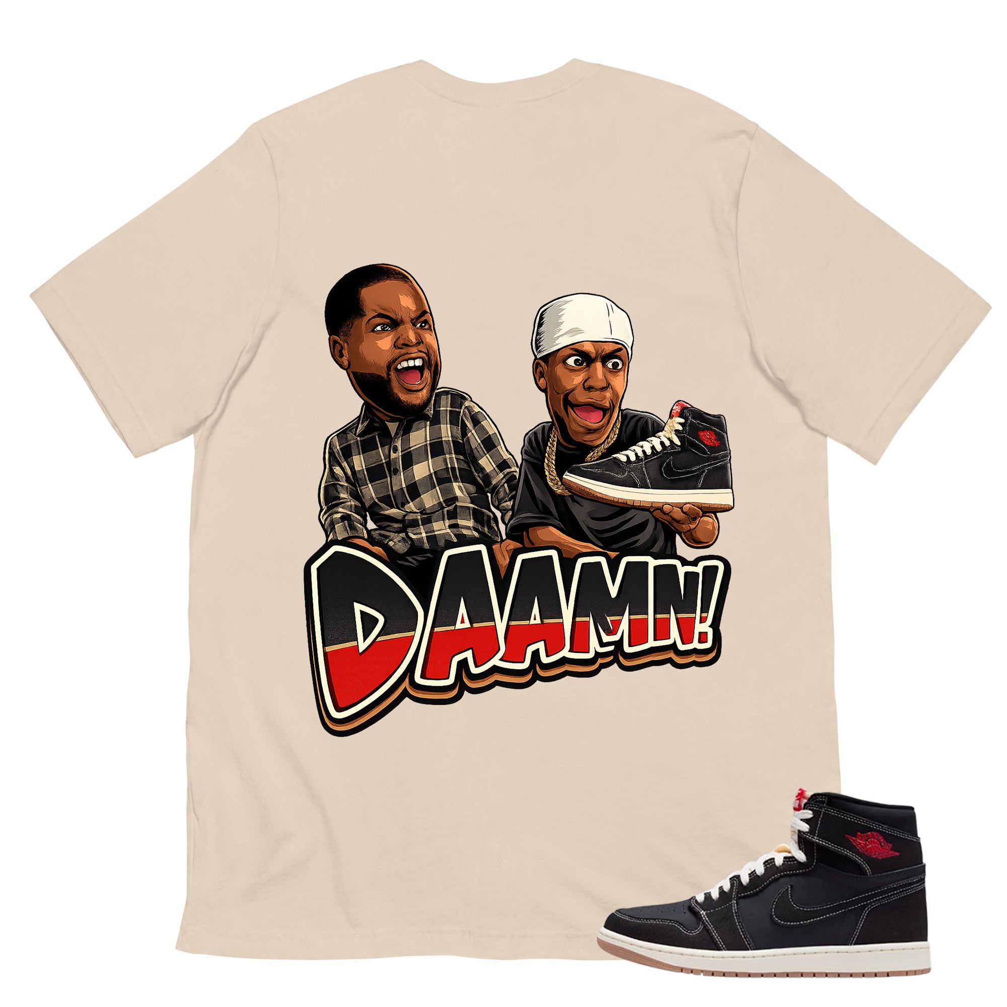 Daaamn Sneaker Shirt - Match Air Jordan 1 Flight Club