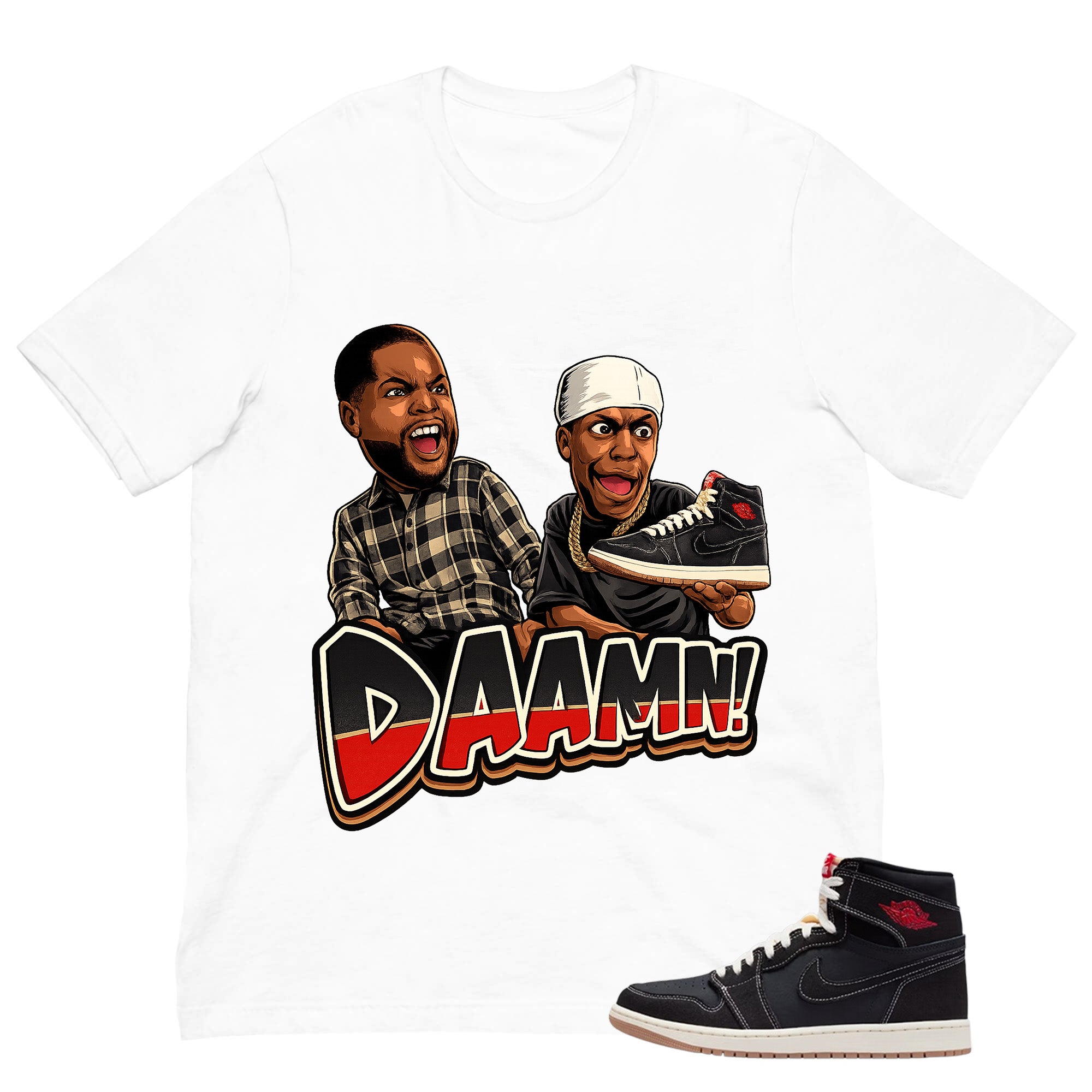 Daaamn Sneaker Shirt - Match Air Jordan 1 Flight Club