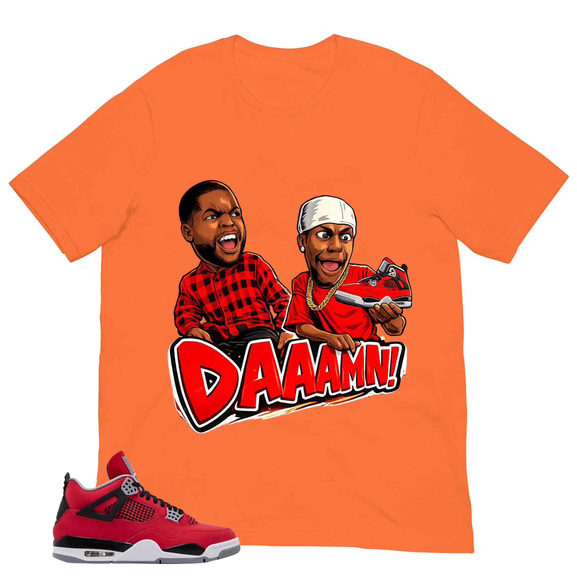 Daaamn Sneaker Shirt - Match Air Jordan 4 Toro Bravo