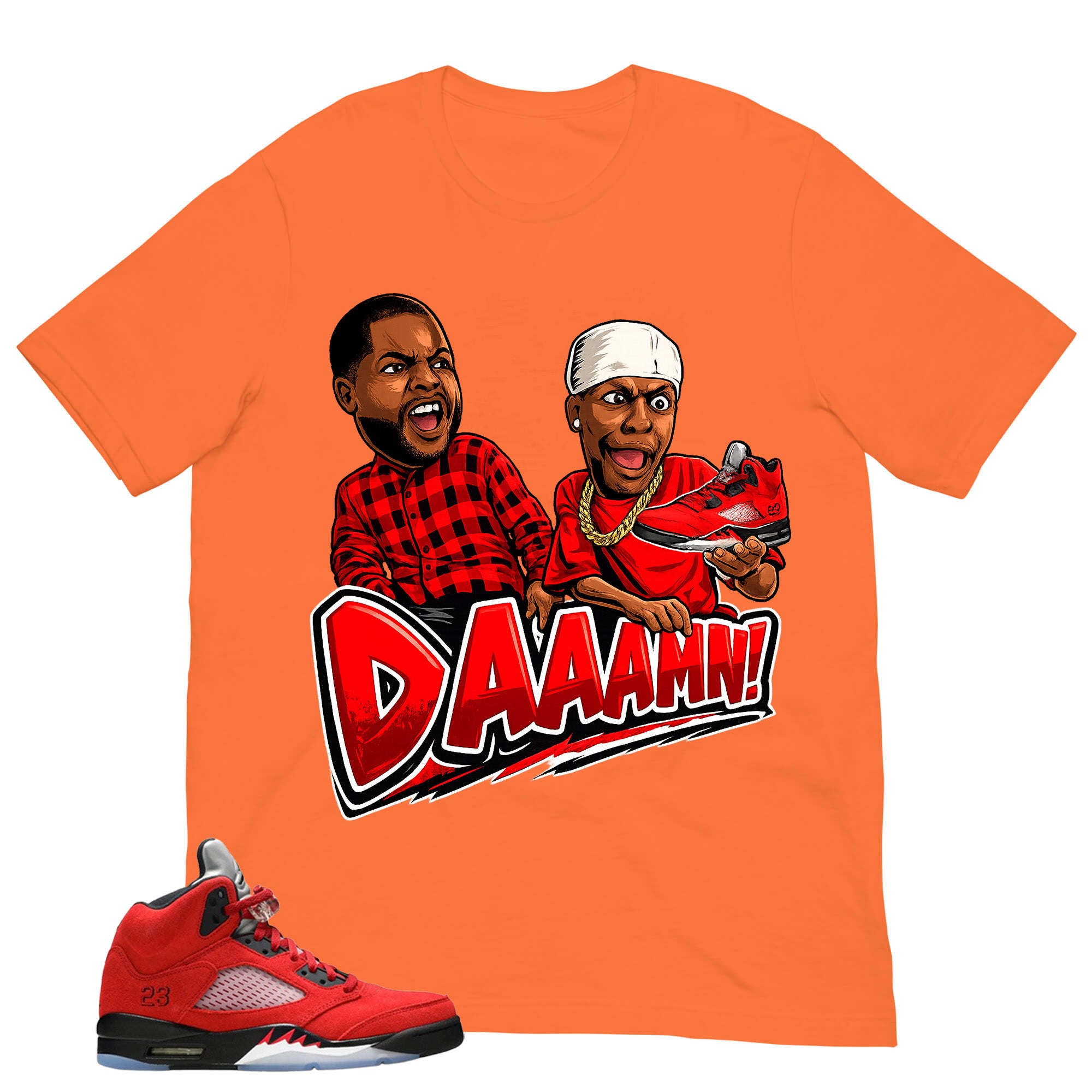 Daaamn Sneaker Shirt - Match Air Jordan 5 Raging Bull