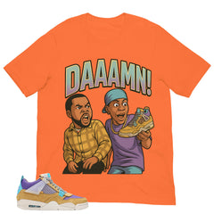 Daaamn Sneaker Shirt - Match Union LA x Air Jordan 4 Desert Moss