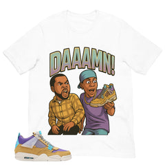 Daaamn Sneaker Shirt - Match Union LA x Air Jordan 4 Desert Moss