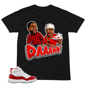 Daaamn Sneaker Shirt - Matching Air Jordan 11 Retro 'Cherry'