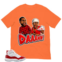 Daaamn Sneaker Shirt - Matching Air Jordan 11 Retro 'Cherry'