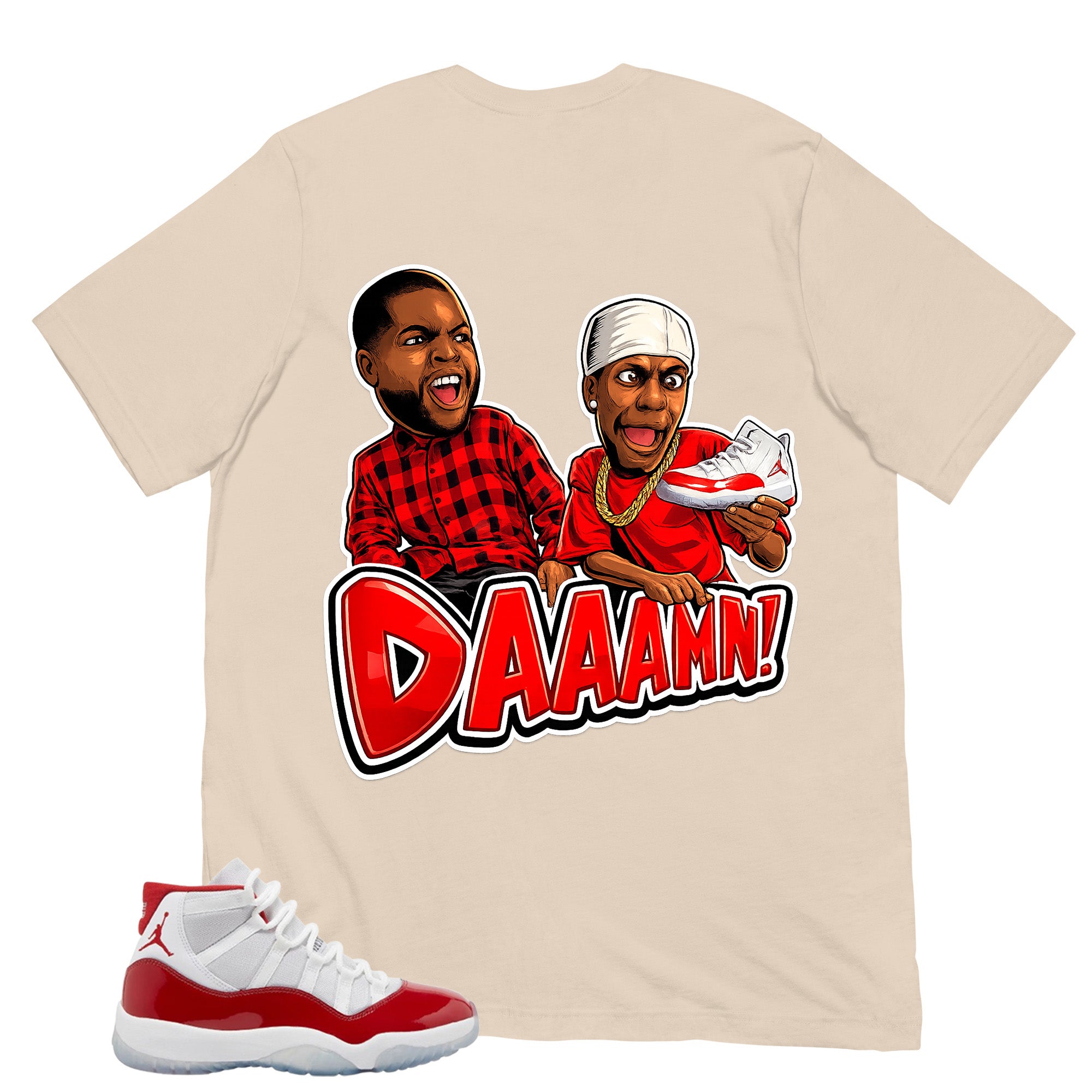 Daaamn Sneaker Shirt - Matching Air Jordan 11 Retro 'Cherry'