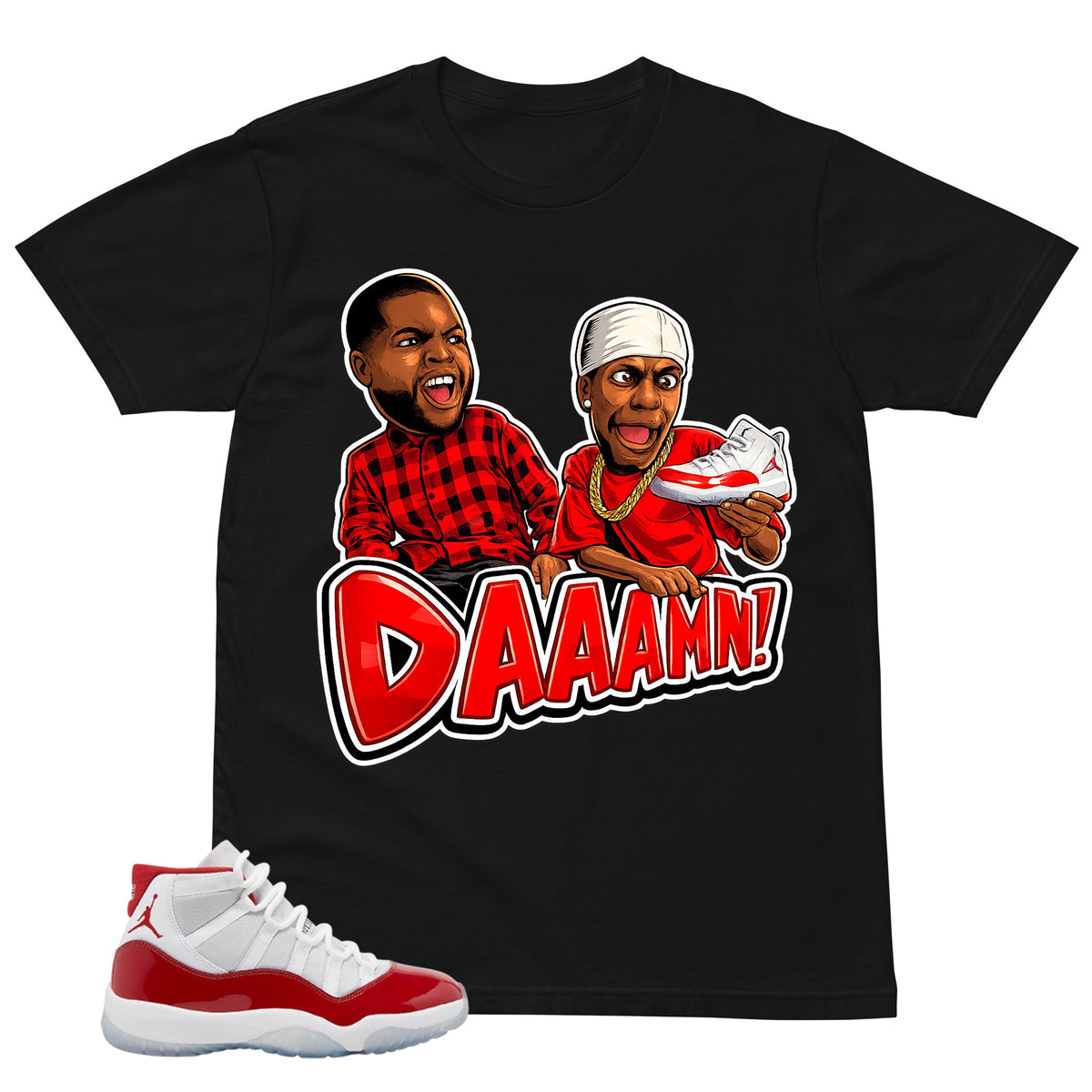Daaamn Sneaker Shirt - Matching Air Jordan 11 Retro 'Cherry'