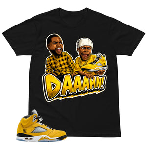 Graphic Tee Daaamn Sneaker Shirt - Matching Air Jordan 5 T23 Tokyo | Zadago
