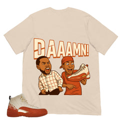 Daaamn Meme Shirt - Match Eastside Golf x Air Jordan 12 'Out the Mud'