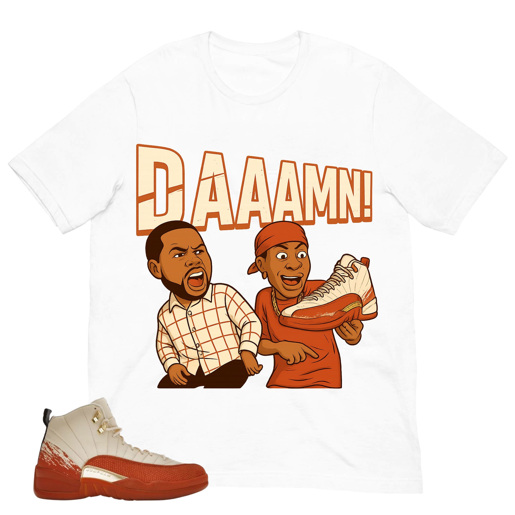 Daaamn Meme Shirt - Match Eastside Golf x Air Jordan 12 'Out the Mud'