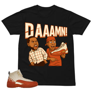 Daaamn Meme Shirt - Match Eastside Golf x Air Jordan 12 'Out the Mud'