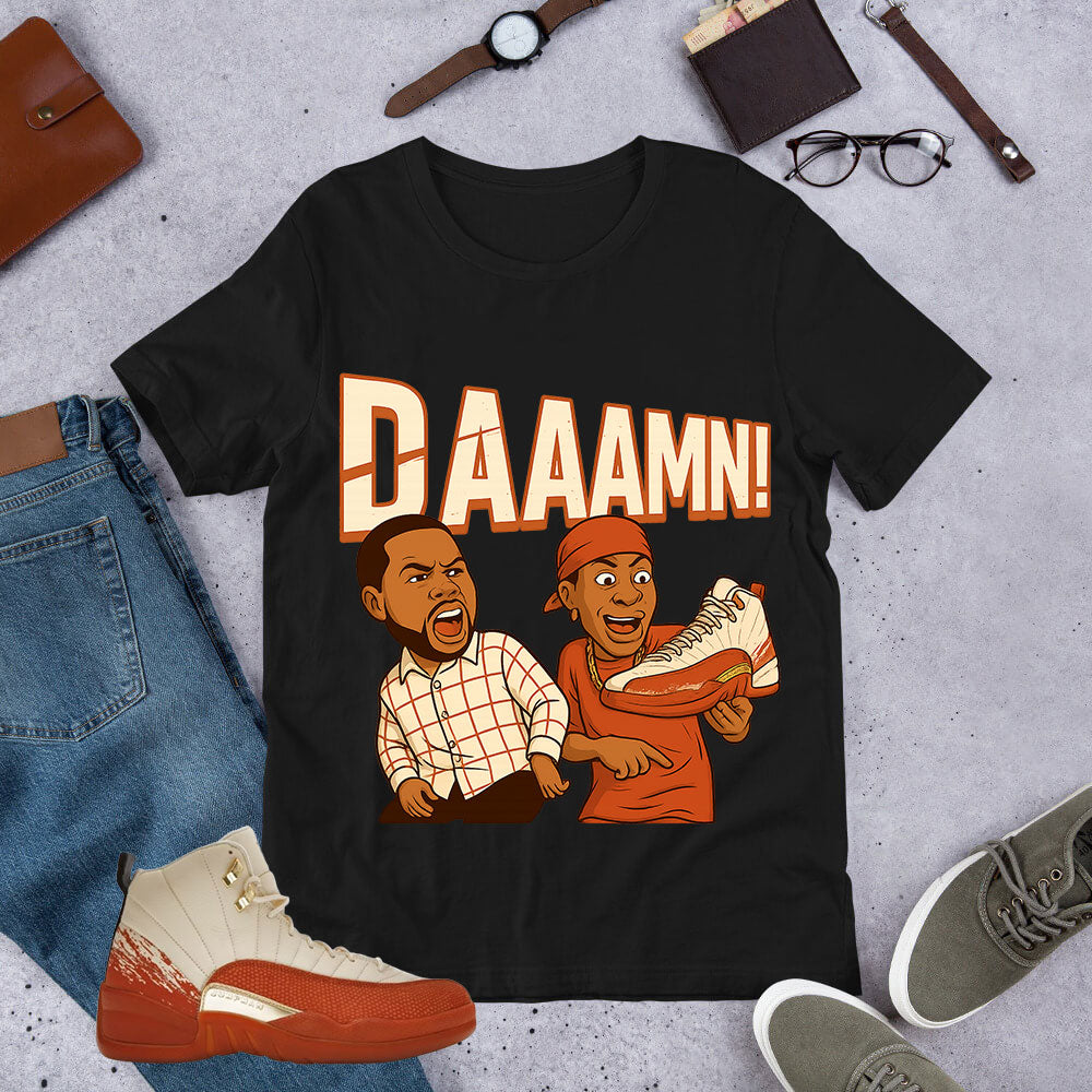 Daaamn Meme Shirt - Match Eastside Golf x Air Jordan 12 'Out the Mud'
