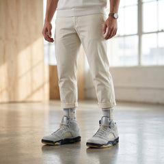 Dawn Socks – A Ma Maniére x Women’s Air Jordan 5 Inspired Mid-Calf Unisex Crew Socks
