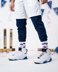 Defining Moments Pack Sneaker Match Socks – Air Jordan 7 GS Defining Moments Inspired Mid-Calf Crew Socks