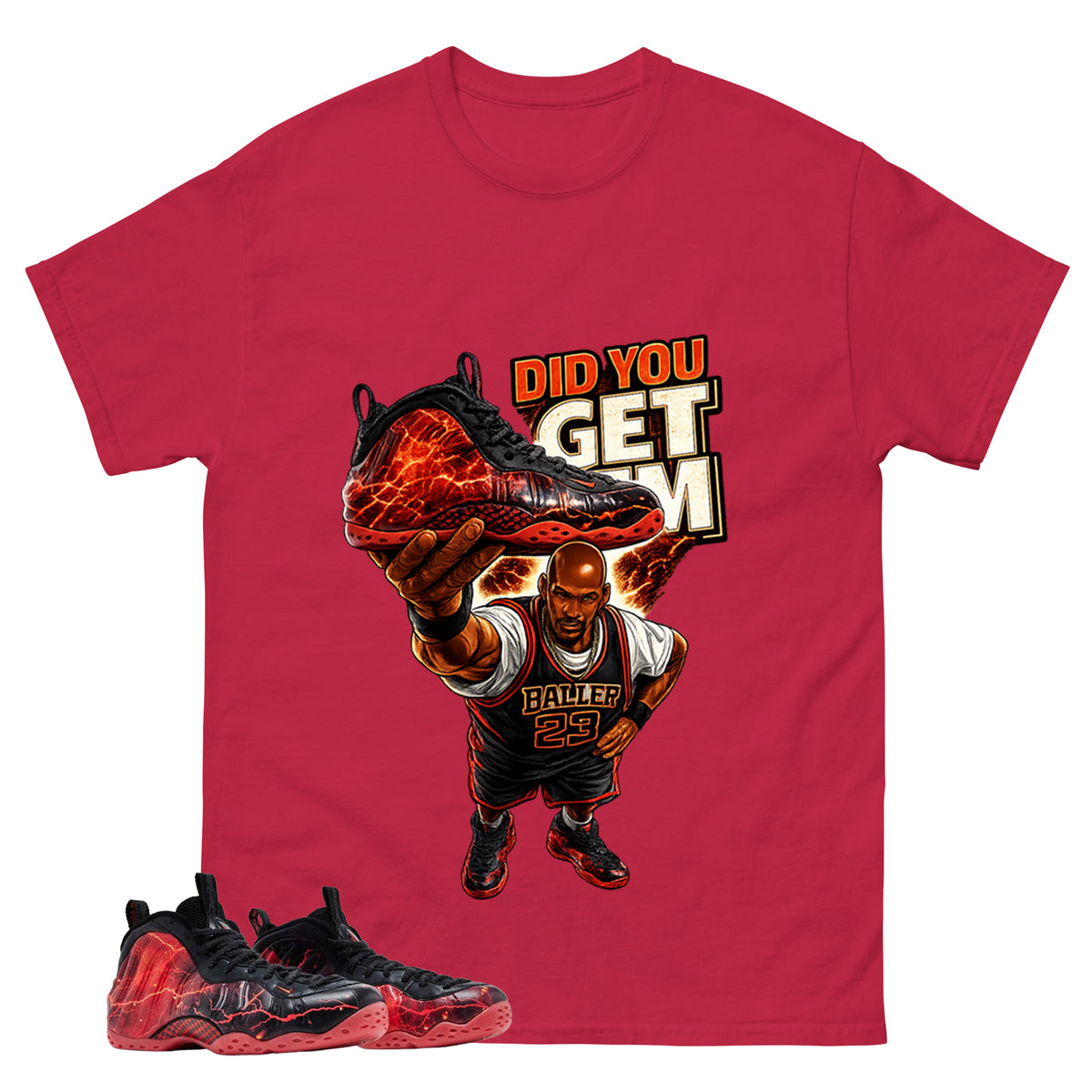 Did You Get Em MJ Graphic Tee, Shirt to Match Air Foamposite Stranger Things, Air Foamposite Unisex Blue Shirt