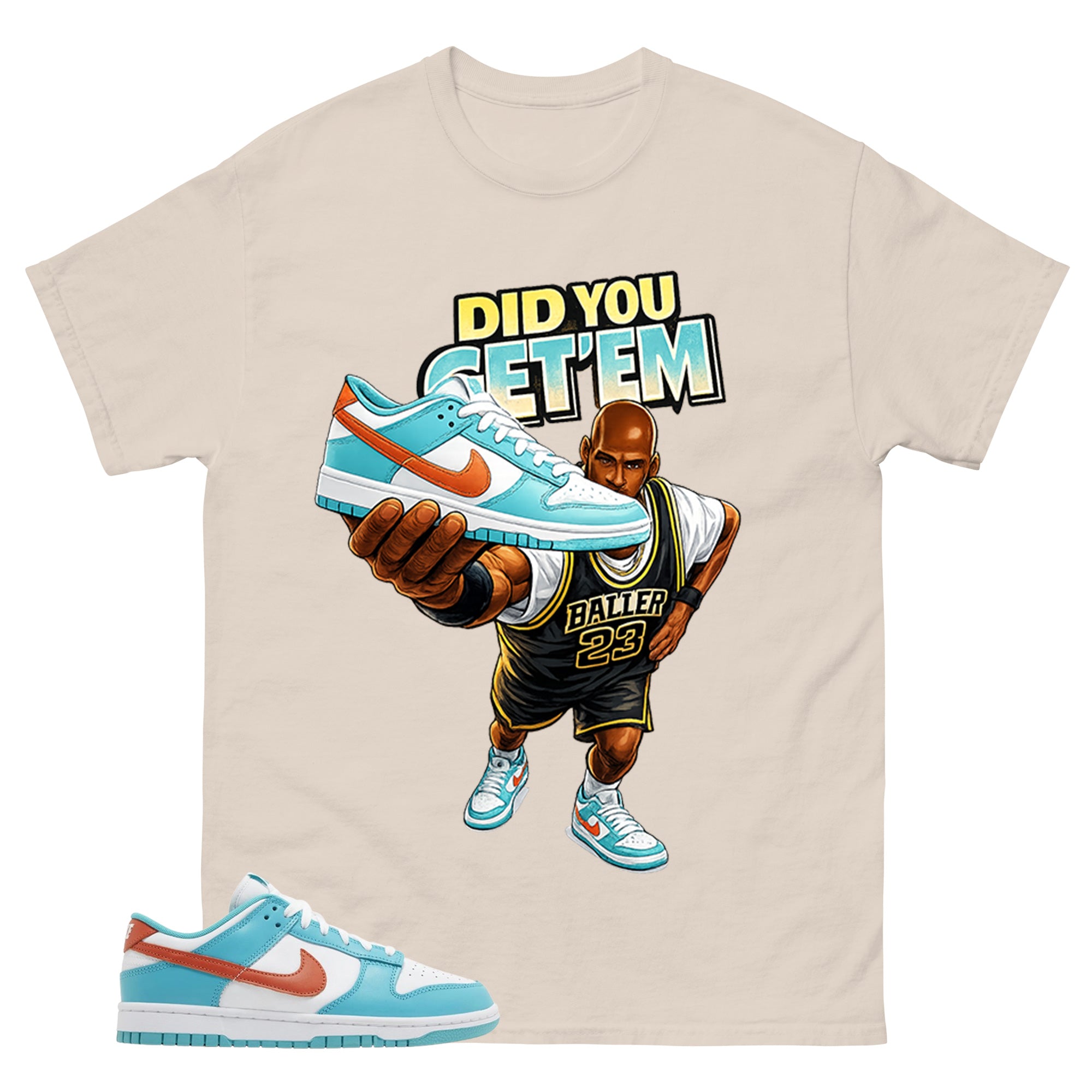 Did You Get Em MJ Shirt - Match Green Dunk Low Miami Dolphins