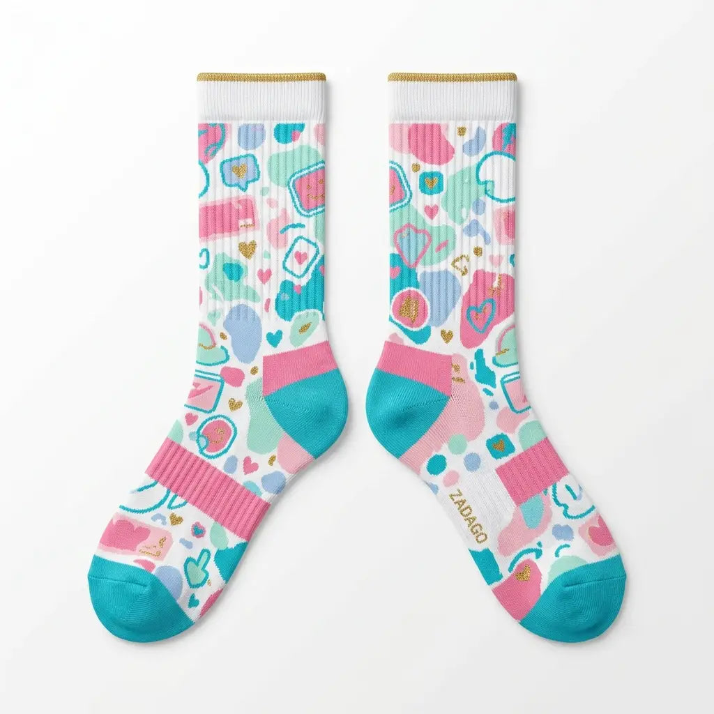 Doernbecher 2025 Socks – Women’s Air Jordan 6 Retro Inspired Mid-Calf Unisex Crew Socks